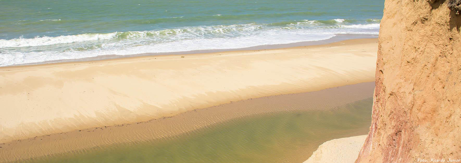 O paraíso tropical das praias é repleto de águas esverdeadas